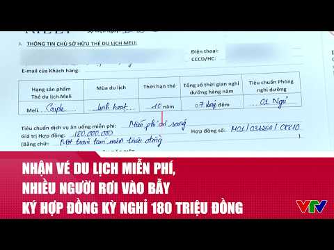 Nhận vé du lịch miễn phí, nhiều người rơi vào bẫy ký hợp đồng kỳ nghỉ 180 triệu đồng | VTV24 thumbnail