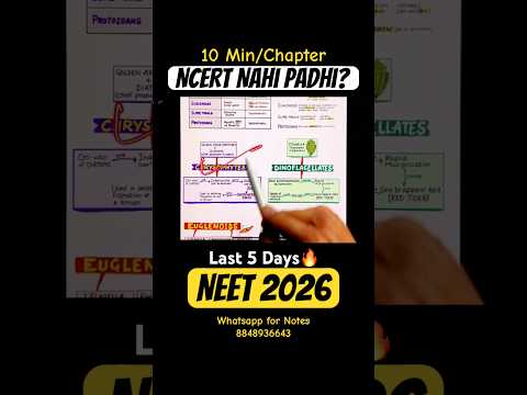 SUPERFAST फर्राटा REVISION?| 5 Days Left | Neet 2026 thumbnail