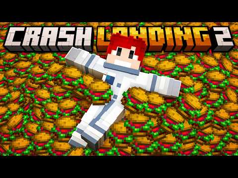 ESSA FARM DE COMIDA QUEBROU O MINECRAFT - Crash Landing 2 - Ep.24 thumbnail