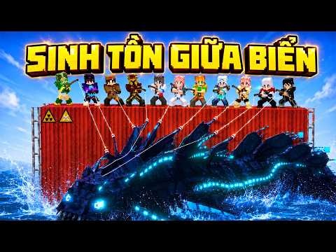 Thử Thách 100 ngày Kéo Cả Server Sinh Tồn Trên Container Giữa Biển Trong Minecraft 🤣 thumbnail