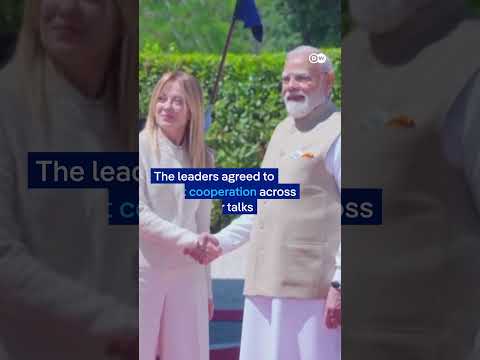 India's Modi gifts 'Melody' to Italian PM Meloni | DW News thumbnail