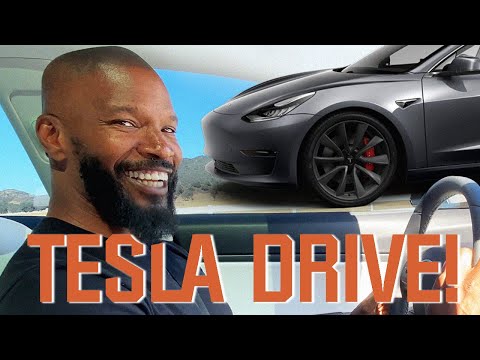 Jamie Foxx's Tesla Test Drive!!! thumbnail