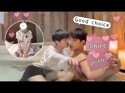 Let My Boyfriend Decide Our Hot Spring Date ❤️Will He Choose "Uniform" Or "Shirt" Tonight?😳🔥 thumbnail