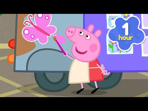 Peppa PAINTS Granny Sheep's Van 🎨 Peppa Pig Full Episodes | 1 Hour of Kids Cartoons thumbnail