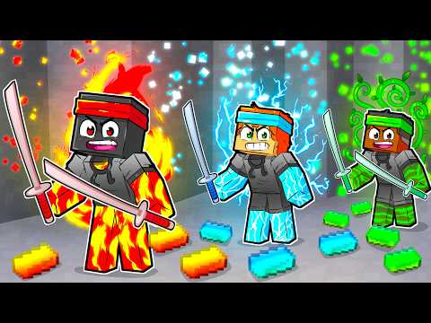 NINJA ELEMENTAL DE NOOB VS PRO NO MINECRAFT thumbnail