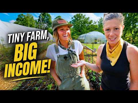 They Grow 80% Their Food AND Earn $100k From a 1 Acre Backyard! thumbnail