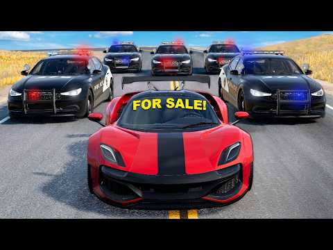 Car Heist Results in HUGE Police Chase! (BeamNG) thumbnail