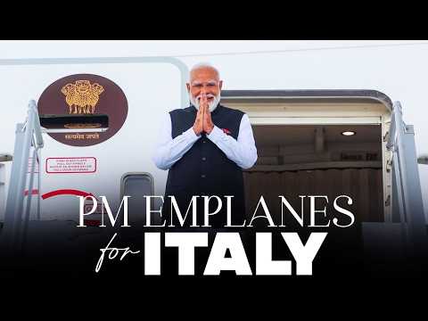 LIVE: PM Modi Emplanes for Rome, Italy thumbnail