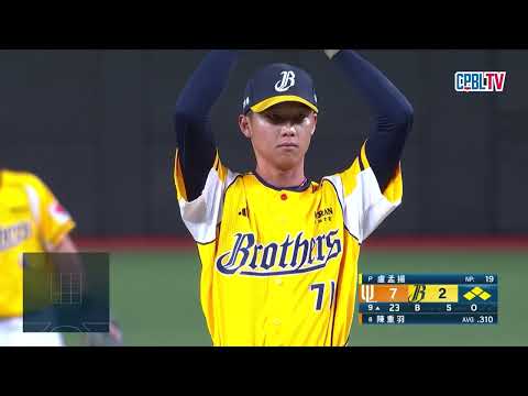 06/02 統一 VS 中信 九局上，盧孟揚接替投球投出連續三個保送，王建民罕見生氣！但還是讓統一留下滿壘殘壘 thumbnail