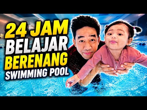 24 JAM MANDI SWIMMING POOL BERENANG 😂 thumbnail