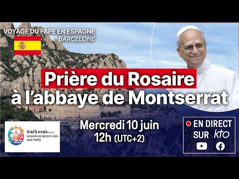 Prière du Rosaire à l'abbaye Santa Maria de Montserrat #PapeenEspagne thumbnail