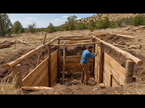 Man Builds Secret Underground Cabin in the Wilderness | by @SONOFZAGROS thumbnail