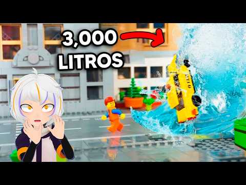 INUNDE MI CIUDAD en LEGO | ChuyMine REACCIONA a Brick Science thumbnail