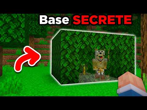 12 Manières de CACHER SA BASE sur Minecraft ! thumbnail