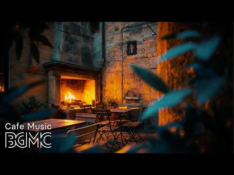 Slow Coffee — Cozy Stone Cafe Hearth Jazz ☕ Smooth Piano & Slow Bossa Nova for Late Night Work thumbnail