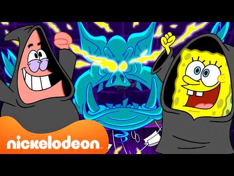 Bob l'éponge | 60 minutes des moments les plus fous de Bob l'éponge à Bikini Bottom 🧽 | Nickelodeon thumbnail