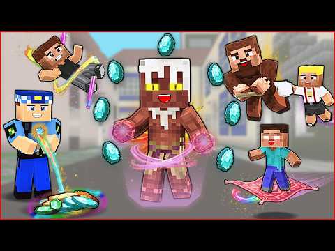 MİNECRAFT HÜSAMETTİN VE SİHİRLİ GÜÇLERİ! 😱 - (1 Saat) thumbnail