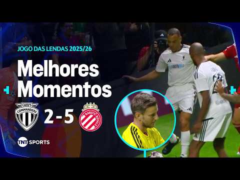 CAFU ENTREGANDO E RAKITIC PEGANDO NO GOL! TIME CAFU 2X5 TIME RAKITIC | SEMIFINAL | JOGO DAS LENDAS thumbnail