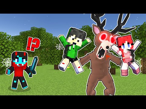 DEER Monster KIDNAPPED my FRIENDS in Minecraft! thumbnail