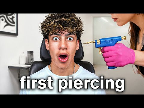 I Got my First Piercing *Mom Reacts* thumbnail