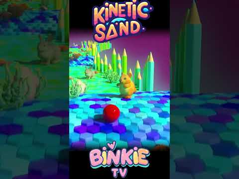 🦒🎳 Learn Animals G Is for Giraffe Kinetic Sand Bowling Ball Smash | Binkie TV thumbnail