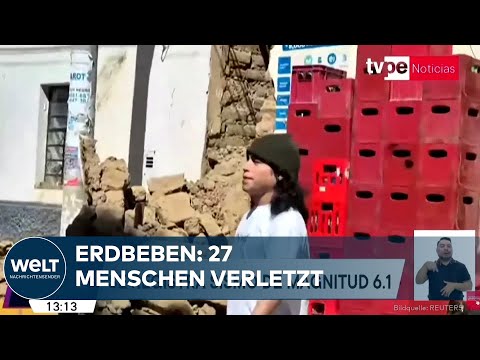 ERDBEBEN PERU: Stärke 5,8 erschüttert die Region Ica - 27 Menschen bei dem Beben verletzt thumbnail