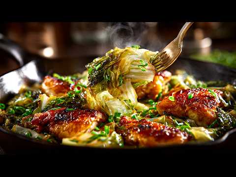 I cook roasted cabbage like this every weekend❗ Such a simple, very tasty and Quick One-Pan Dinner ❗ thumbnail