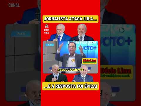 Jornalista ATACA Lula e PRÉ-CANDIDATO do PT DÁ RESPOSTA ÉPICA! Você PRECISA ver isso! #lula thumbnail