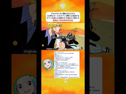 クロコダイルと一人で戦うことを決意したルフィ | 麦わらの一味に緊張が走る 【ワンピース】 thumbnail