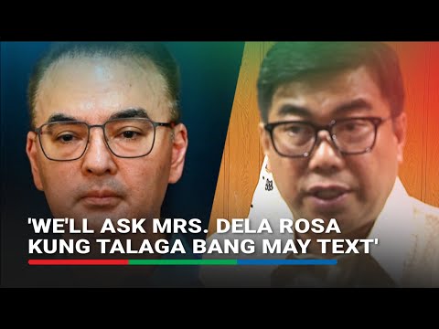 Matibag may paglilinaw ukol sa subpoena para sa asawa ni Bato dela Rosa thumbnail