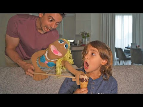 Ice cream snatched by puppet! thumbnail