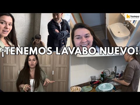 ✨POR FIN TENEMOS NUEVO LAVABO CON ALMACENAJE? #vlog #familia  thumbnail