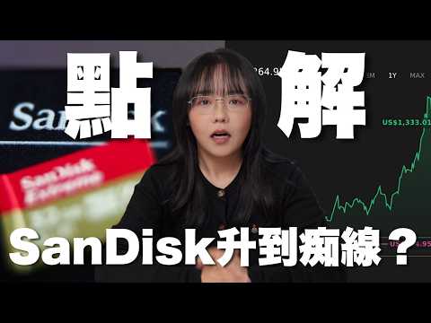 記憶體風暴！SanDisk 股價暴衝32倍，黃仁勳一句話引爆晶片荒！深度解析SSD暴漲內幕！硬碟 NAND SNDK #karenly #4k #繁體字幕 thumbnail