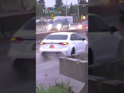 Roads and basements in Edmonton flood during rain storm thumbnail