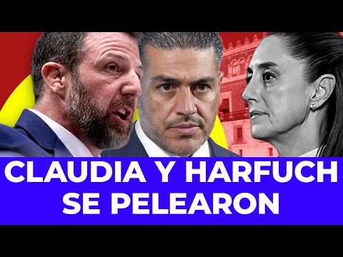 ¡PLEITO EN PALACIO! Sheinbaum y Harfuch se gritaron frente al Secretario de Seguridad de EUA thumbnail