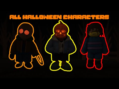 All Halloween Characters Showcase! | Undertale Last Corridor: Nexus | Roblox thumbnail