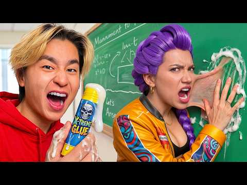 I Tested 100 BANNED School Life Hacks! (KPop Demon Hunters) thumbnail