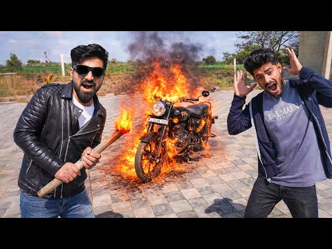 We Burnt Our Teammate’s Bullet Bike - PRANK | बदला ले लिया ? thumbnail