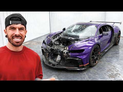 ATTEMPTING TO REBUILD A WRECKED BUGATTI CHIRON PURSPORT thumbnail