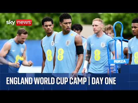 England World Cup squad hold first training session in Florida thumbnail