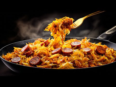One-Pan Cabbage Sausage Skillet ❗ Quick, Tasty, and Budget-Friendly Weeknight Meal! thumbnail