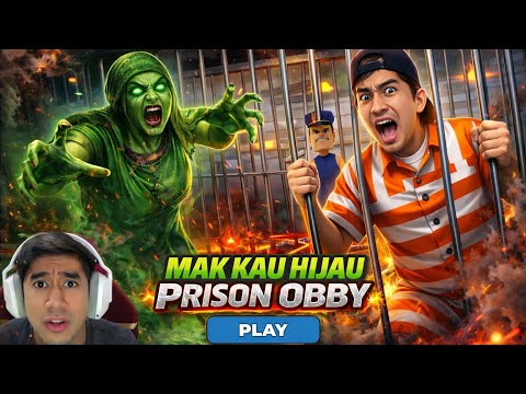 MAKCIK KAU HIJAU POLIS 😈 PRISON RUN OBBY 😂 thumbnail