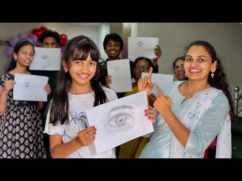 Drawing with My Family 😍(Drawing Challenge 🎨) @v5familyshow thumbnail