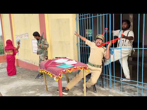 Police vs Satir kaidi NEW Trending funny😅🤣 Comedy video ll totally Nonstop thumbnail