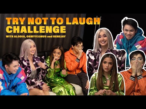 TRY NOT TO LAUGH CHALLENGE WITH ALODIA, RENEJAY, AND OHMYV33NUS || Andrea B. thumbnail