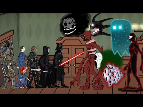 Team Darth Vader, Jason Voorhees, Pedator Vs  All Monsters in Doors Roblox. Animation  Full. thumbnail