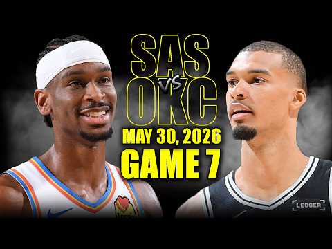San Antonio Spurs vs Oklahoma City Thunder Full Game 7 Highlights - May 30, 2026 | NBA WCF thumbnail