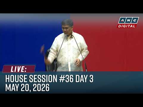LIVE: House of Representatives 1st Regular Session #36 - Day 3 | May 20, 2026 thumbnail