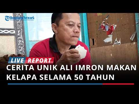 Cerita Unik Ali Imron asal Jombang, Bertahan 50 Tahun Makan Kelapa thumbnail