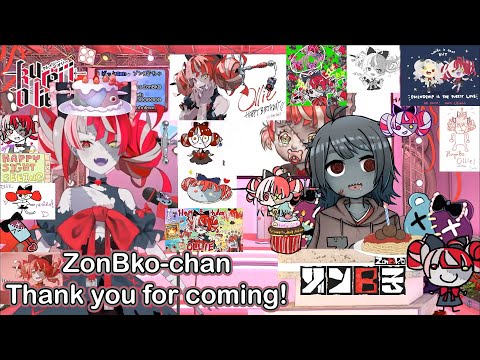 A zombie goes  to another zombie birthday party ( Kureiji Ollie and ZonBko)Vtuber  Engsub thumbnail